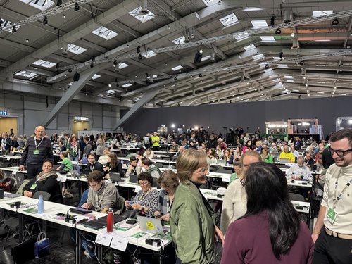 Blick in die Messehalle 7 in Hannover